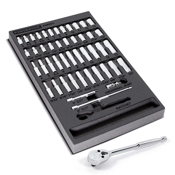 47Pc 1/4 Drive Master Socket & Accessories